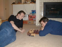 15 - Cody and Matt battling it out at chess