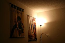 Anime wall hangers with one light