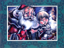Chris R. Christmas card - glued cover