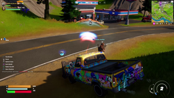 2022-11-8 - Fortnite - truck with cow catcher stuck in the ground