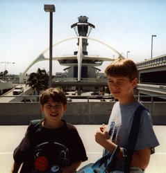 Heading out at LAX