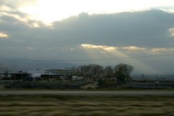 God lighting the way to S.F.