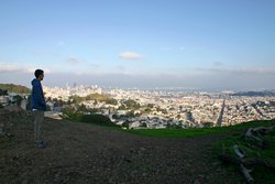 Tab looking out on the city