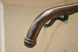This was the handrail at the mission. Come on, they had to have known what this looked like!