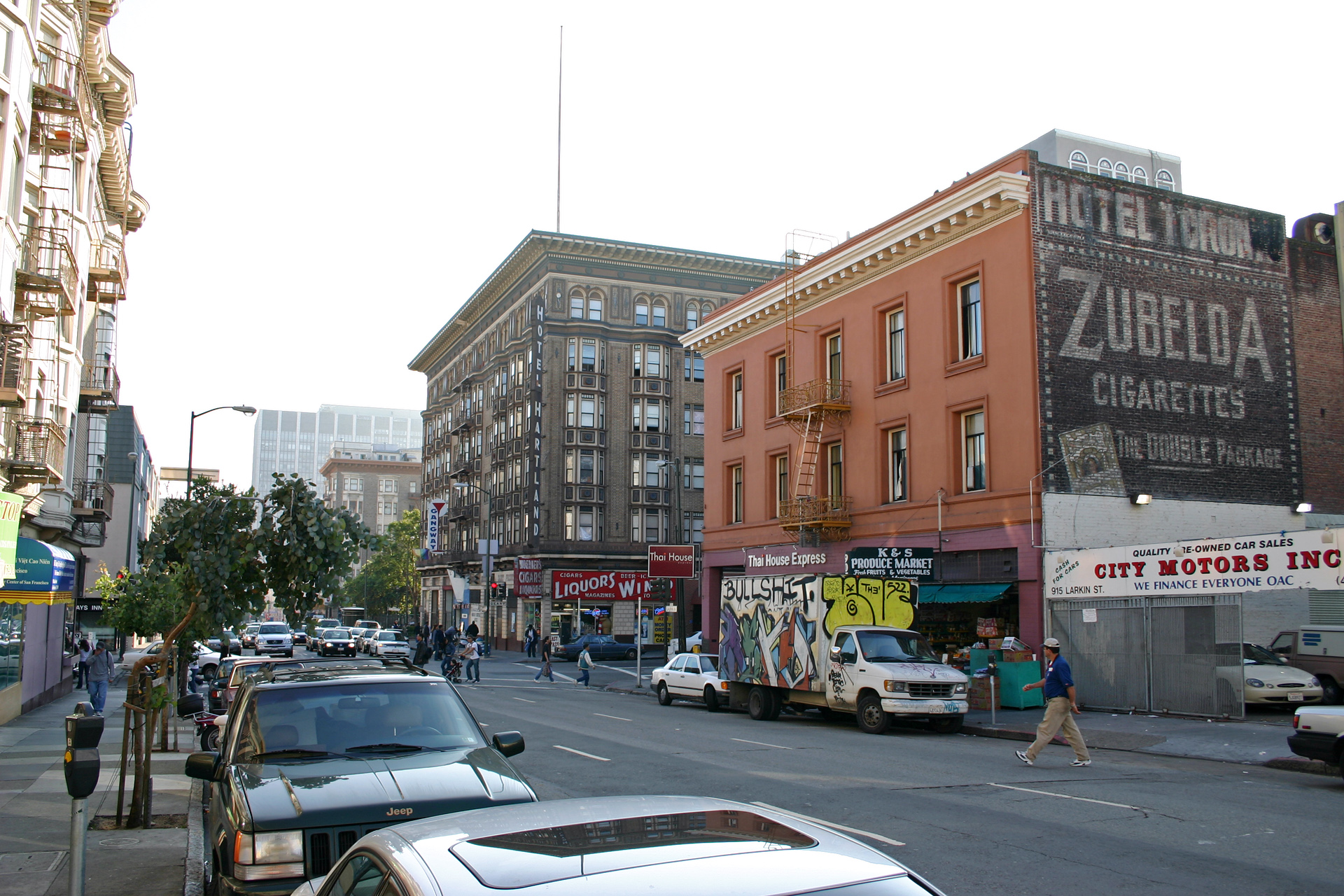 Walking down Larkin